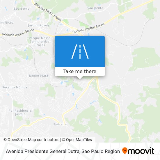 Mapa Avenida Presidente General Dutra