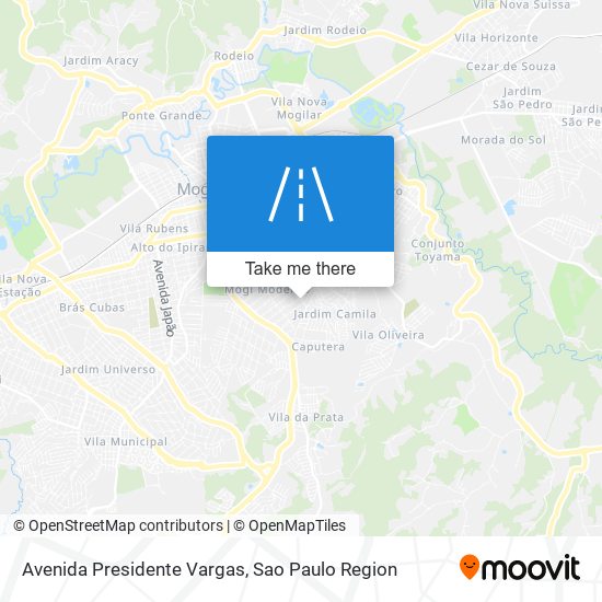 Mapa Avenida Presidente Vargas