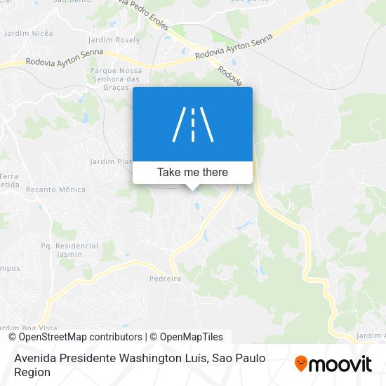Avenida Presidente Washington Luís map