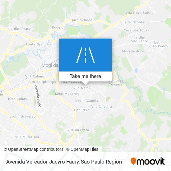 Avenida Vereador Jacyro Faury map