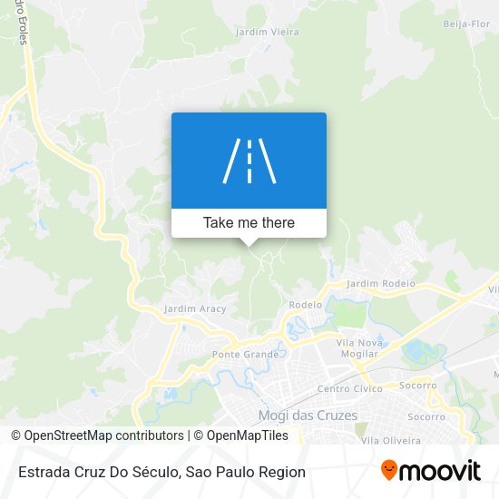 Estrada Cruz Do Século map