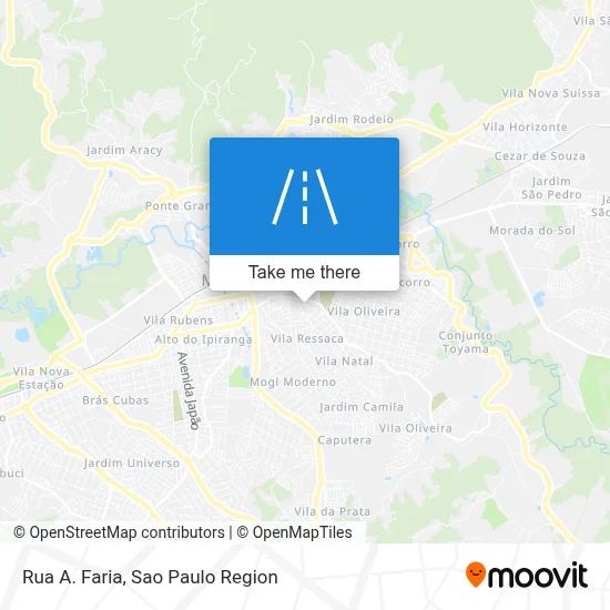 Rua A. Faria map
