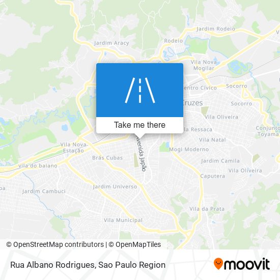 Mapa Rua Albano Rodrigues