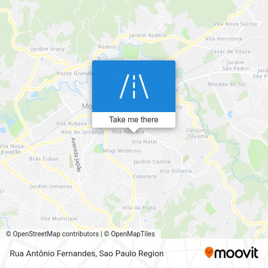 Rua Antônio Fernandes map
