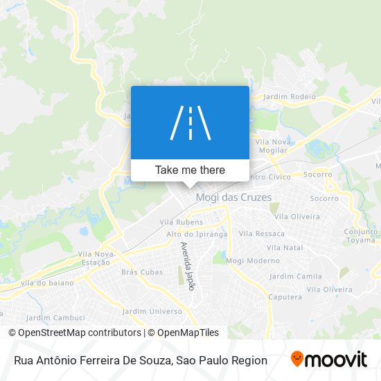 Mapa Rua Antônio Ferreira De Souza