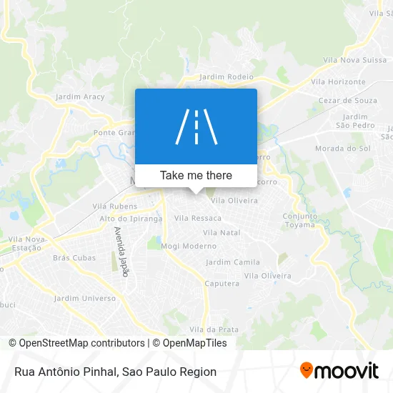 Rua Antônio Pinhal map