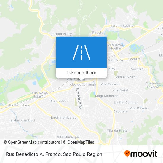 Rua Benedicto A. Franco map