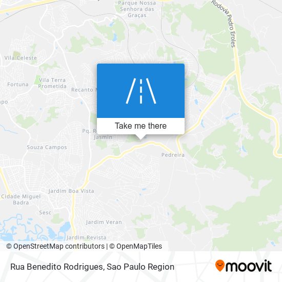 Mapa Rua Benedito Rodrigues