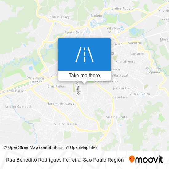 Rua Benedito Rodrigues Ferreira map