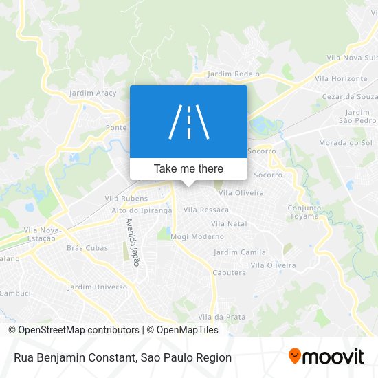 Rua Benjamin Constant map