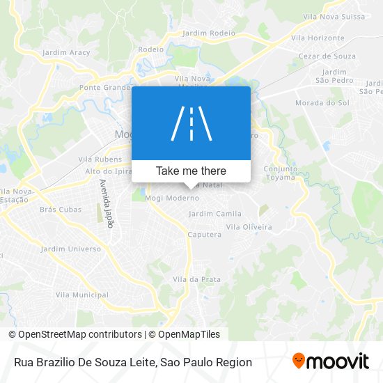 Mapa Rua Brazilio De Souza Leite