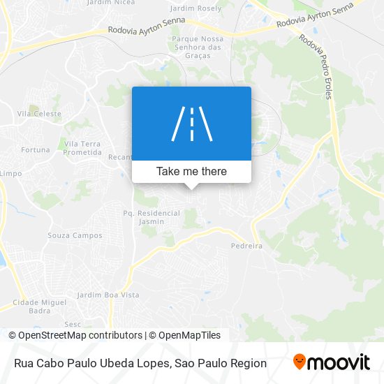 Mapa Rua Cabo Paulo Ubeda Lopes