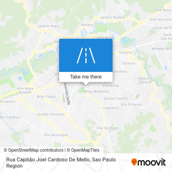 Rua Capitão Joel Cardoso De Mello map