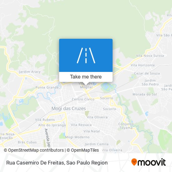 Mapa Rua Casemiro De Freitas