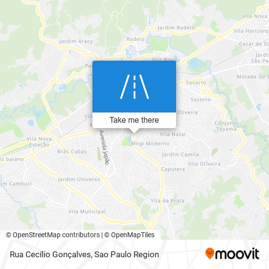 Rua Cecílio Gonçalves map