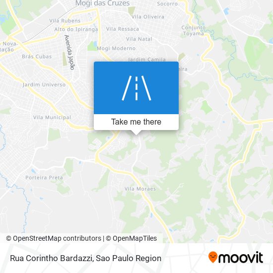 Mapa Rua Corintho Bardazzi