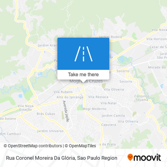 Mapa Rua Coronel Moreira Da Glória