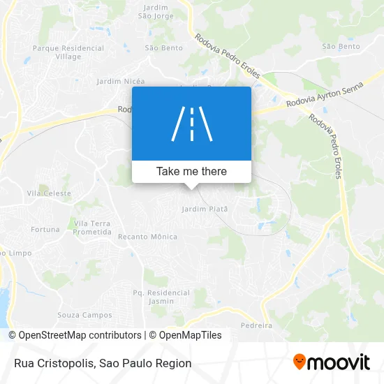 Rua Cristopolis map