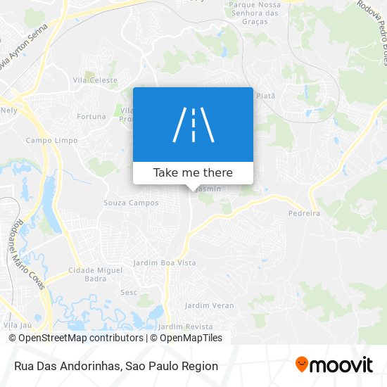 Rua Das Andorinhas map