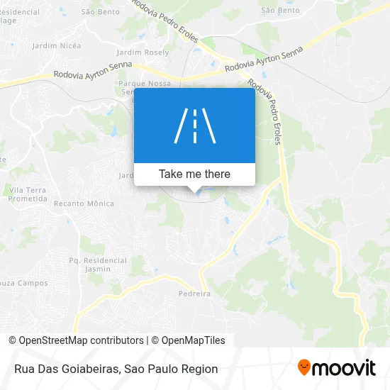 Rua Das Goiabeiras map