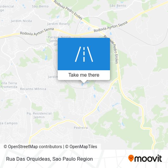 Rua Das Orquídeas map
