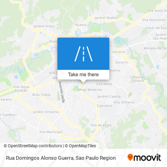 Rua Domingos Alonso Guerra map