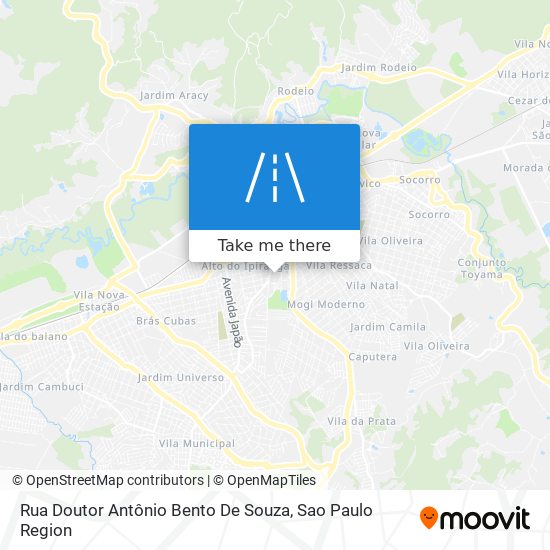 Rua Doutor Antônio Bento De Souza map