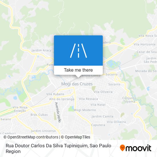 Rua Doutor Carlos Da Silva Tupiniquim map
