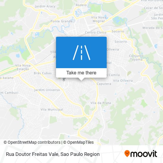 Mapa Rua Doutor Freitas Vale