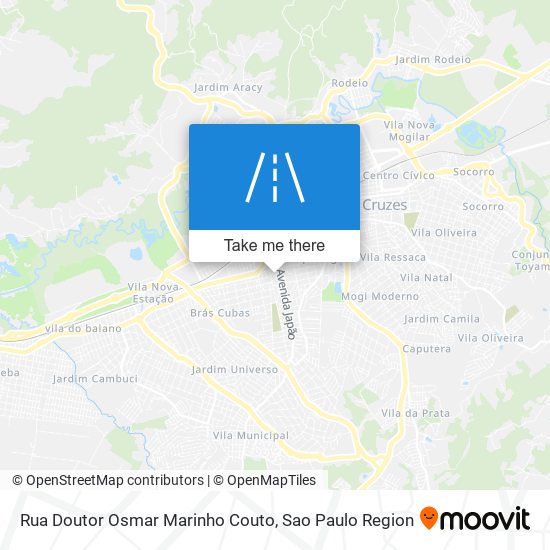 Mapa Rua Doutor Osmar Marinho Couto