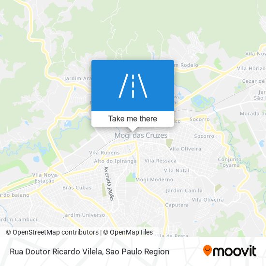 Mapa Rua Doutor Ricardo Vilela