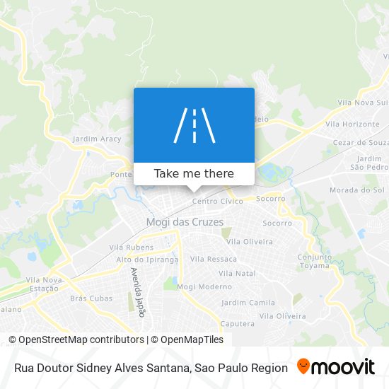 Rua Doutor Sidney Alves Santana map