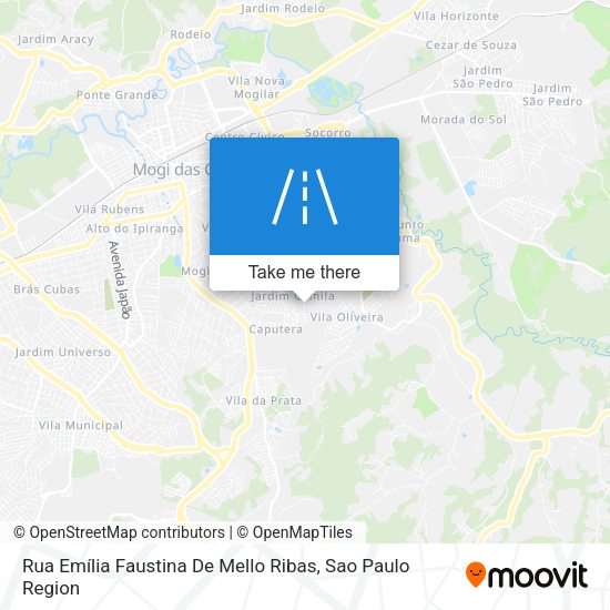 Rua Emília Faustina De Mello Ribas map