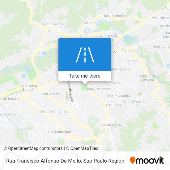 Rua Francisco Affonso De Mello map