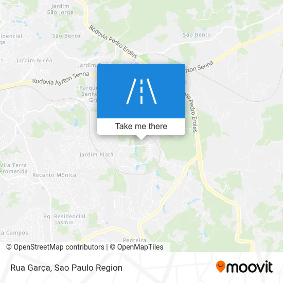 Rua Garça map
