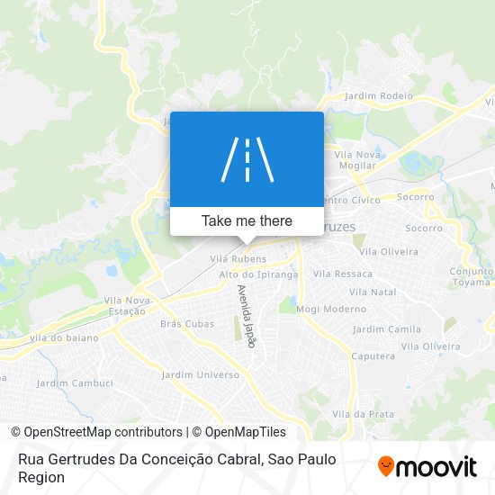 Rua Gertrudes Da Conceição Cabral map