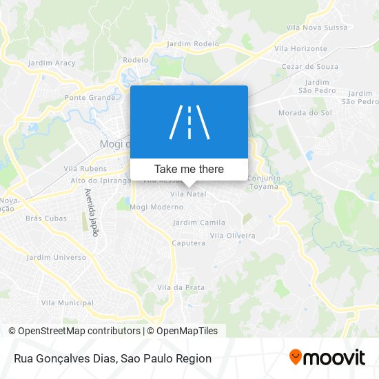 Mapa Rua Gonçalves Dias