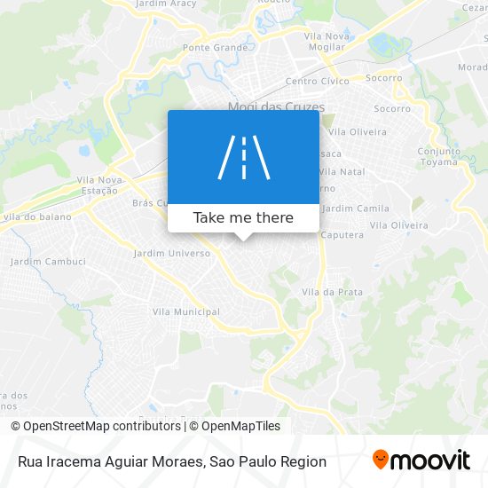 Mapa Rua Iracema Aguiar Moraes