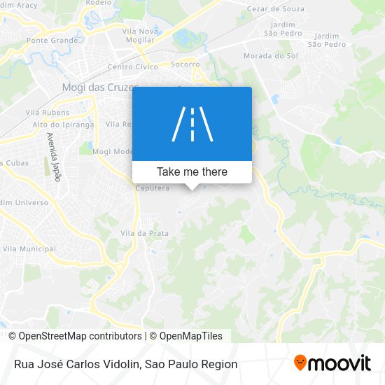 Rua José Carlos Vidolin map
