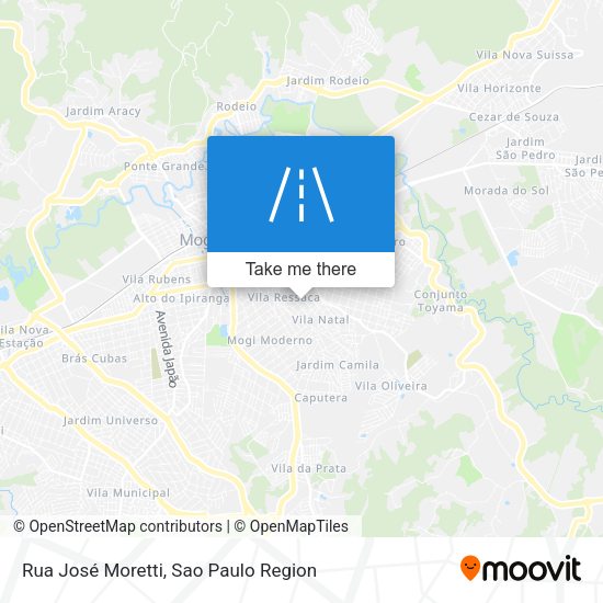 Rua José Moretti map