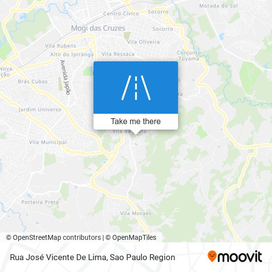 Rua José Vicente De Lima map