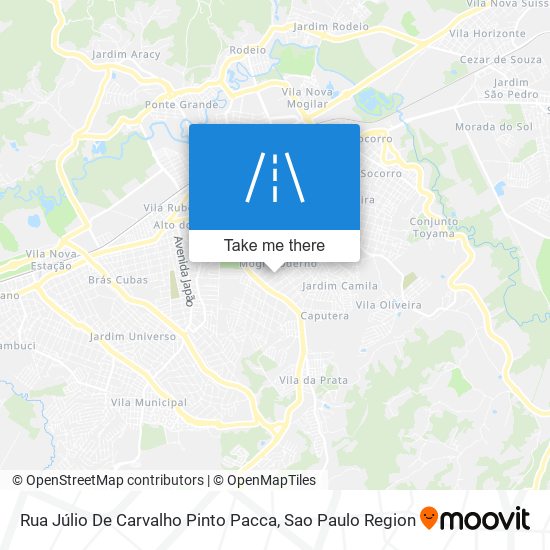 Mapa Rua Júlio De Carvalho Pinto Pacca