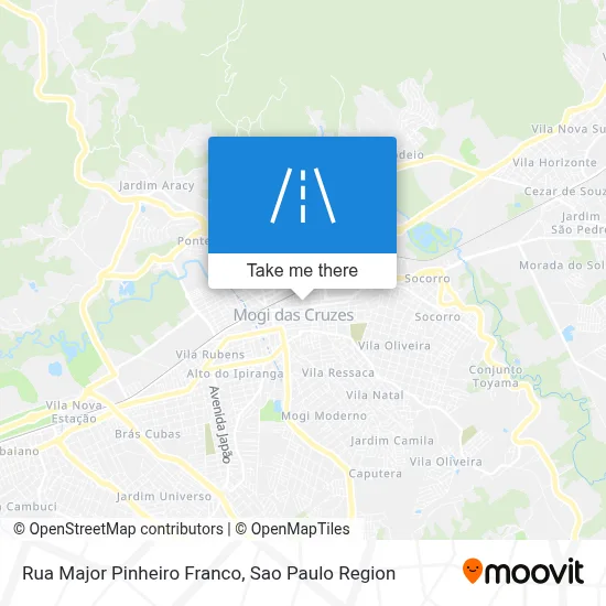 Rua Major Pinheiro Franco map
