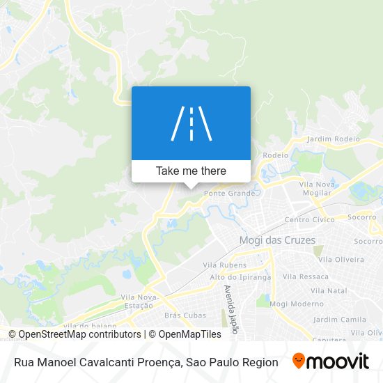 Rua Manoel Cavalcanti Proença map