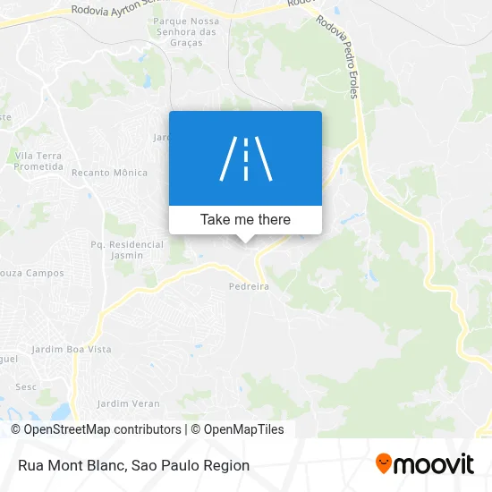 Rua Mont Blanc map