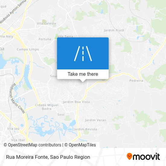 Rua Moreira Fonte map