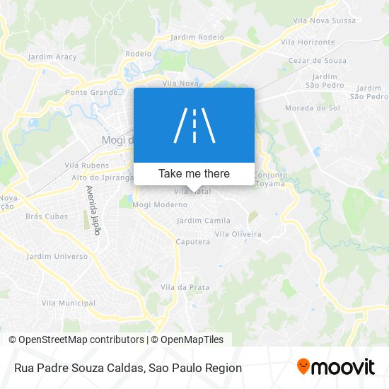 Rua Padre Souza Caldas map