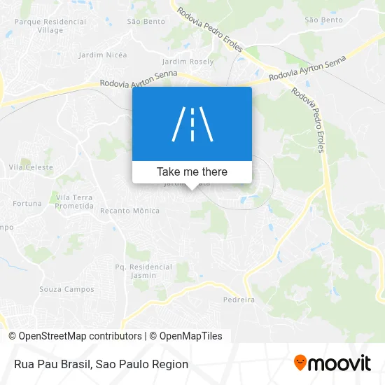 Rua Pau Brasil map