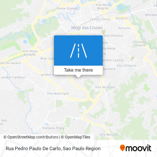 Mapa Rua Pedro Paulo De Carlo
