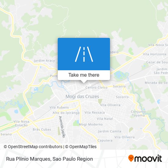 Mapa Rua Plínio Marques